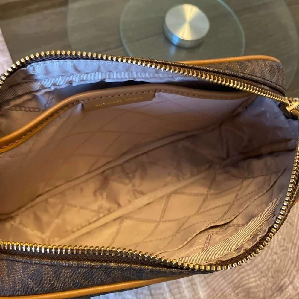 Michael Kors Signature Brown Crossbody Bag